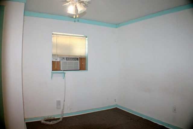 4334 Bell St, Houston, TX 77023 - empty room with a ceiling fan and cooling unit