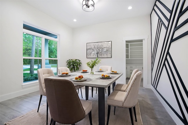 17522 Julianne Dr, Waller, TX 77484 - dining space featuring baseboards and recessed lighting