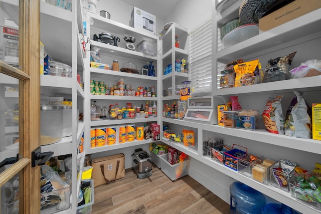 view of storage area