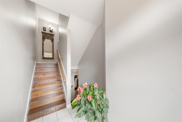 452 Mariners Dr, Kemah, TX 77565 - stairway with tile patterned floors