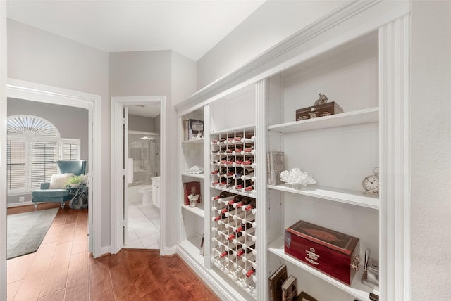 452 Mariners Dr, Kemah, TX 77565 - wine room with wood finished floors