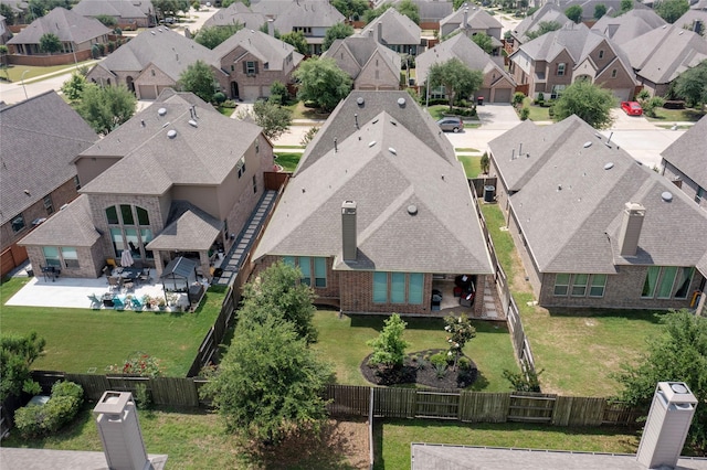 drone / aerial view featuring a residential view