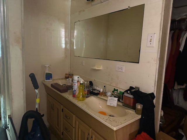 bathroom featuring vanity