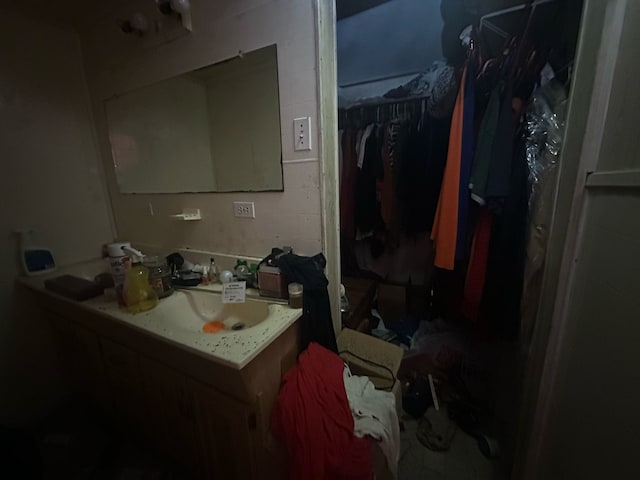 bathroom featuring vanity