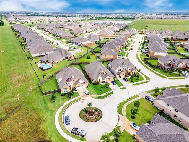 bird's eye view featuring a residential view