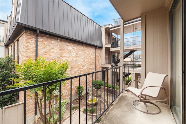 view of balcony