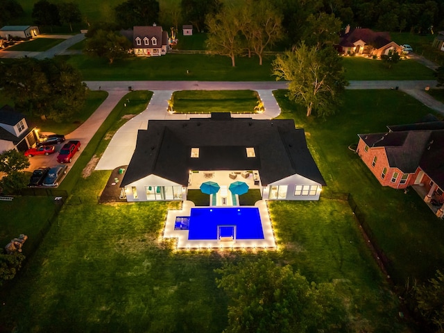 birds eye view of property