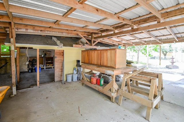 miscellaneous room featuring concrete flooring