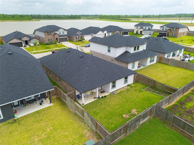 drone / aerial view featuring a residential view