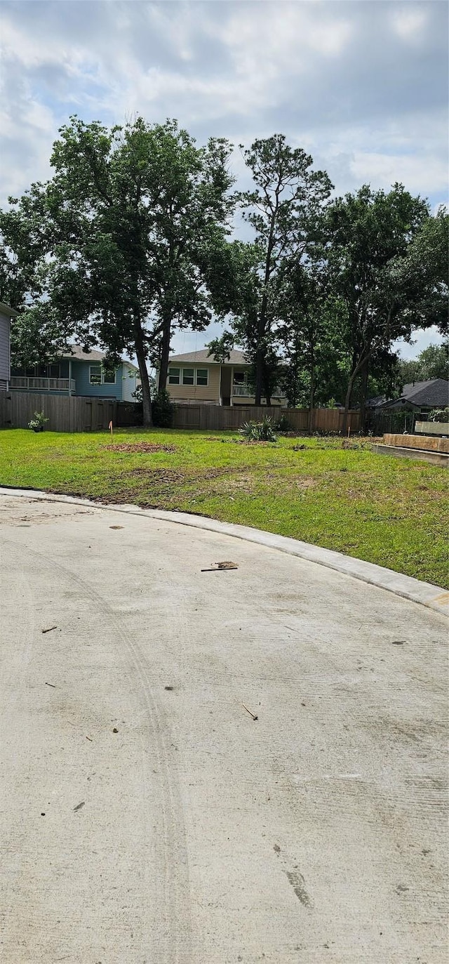 exterior space with fence