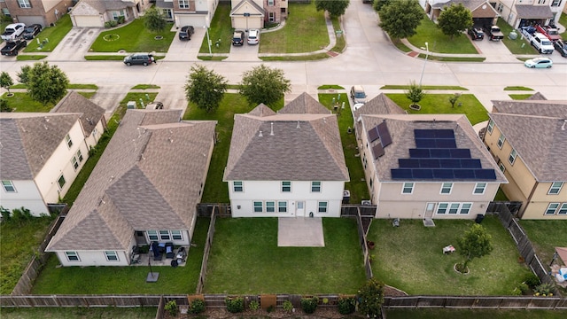 bird's eye view featuring a residential view