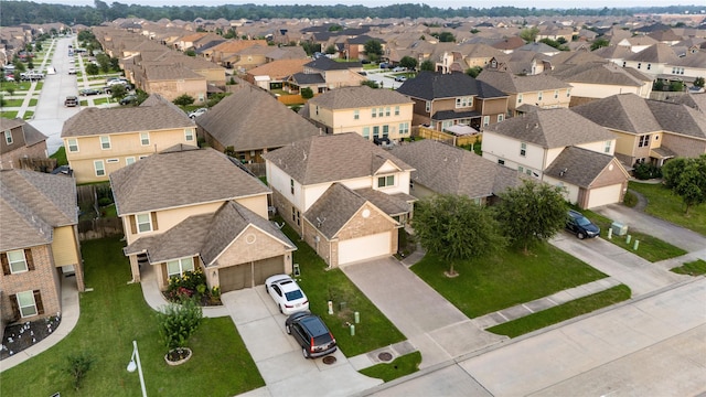 aerial view featuring a residential view
