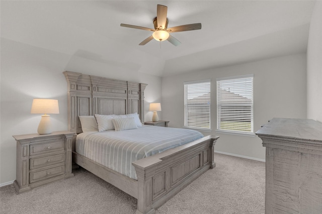 18320 Klamath Falls Ln, New Caney, TX 77357 - bedroom featuring light colored carpet and ceiling fan