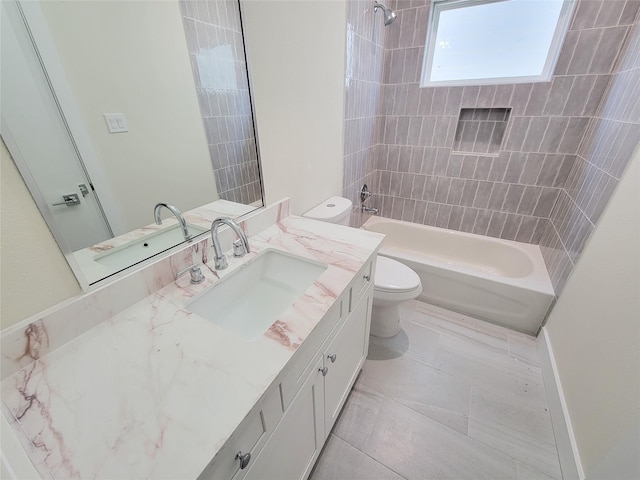 5931 Beall St A-B, Unit A-B Houston, TX 77091 - full bath featuring shower / bathing tub combination, vanity, and toilet