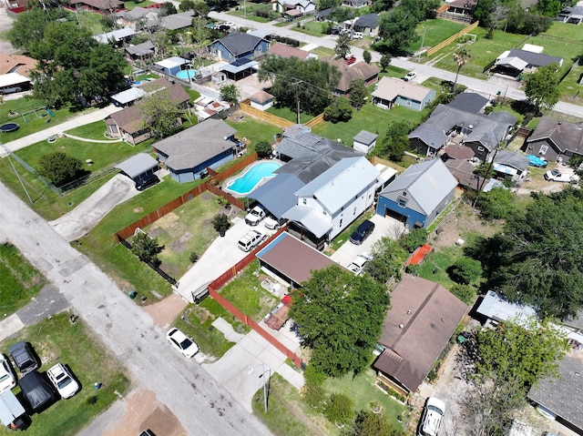 13505 Orleans St, Houston, TX 77015 - aerial view of property and surrounding area with nearby suburban area and a pool area