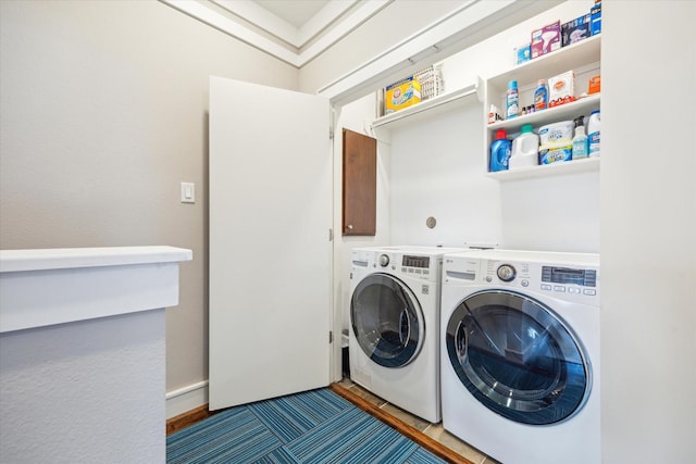 1946 Vermont St, Houston, TX 77019 - clothes washing area with washer and clothes dryer