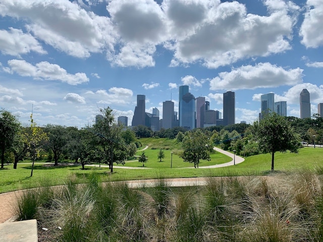 1946 Vermont St, Houston, TX 77019 - view of property's community featuring a skyline view and a yard