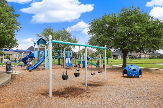 view of community jungle gym