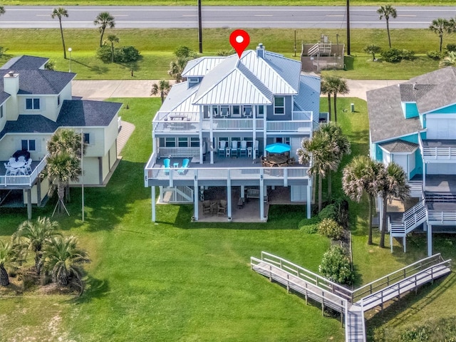 19427 Shores Dr, Galveston, TX 77554 - bird's eye view