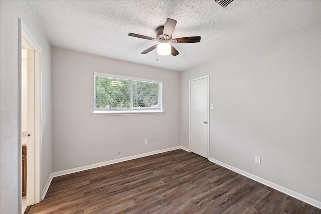 3206 Crossfell Rd, Spring, TX 77388 - unfurnished room featuring a ceiling fan, wood finished floors, baseboards, and a textured ceiling