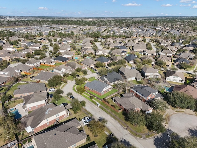 3635 Sunlight Hill Ln, Spring, TX 77386 - birds eye view of property featuring a residential view