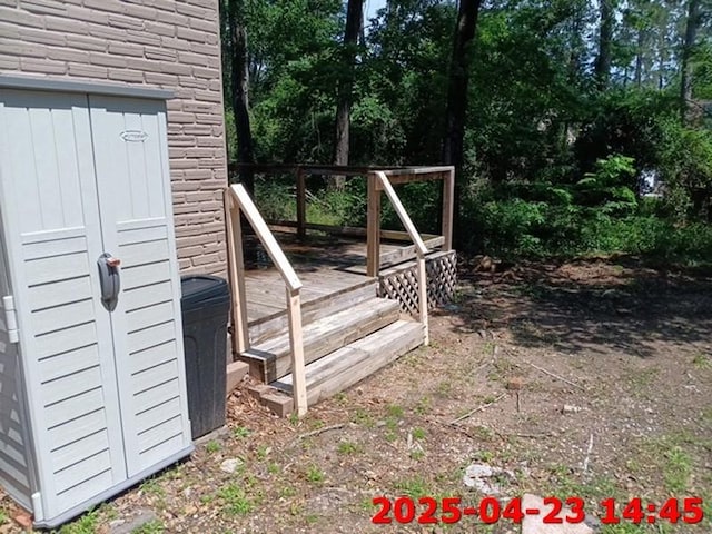 exterior space featuring a deck