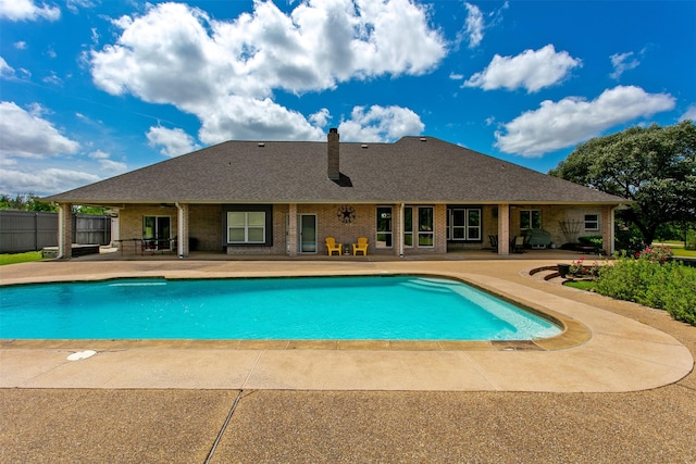 13671 Suzanne Pl, College Station, TX 77845 - view of pool featuring a patio, fence, and a fenced in pool
