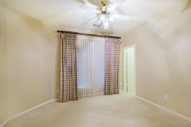 13727 Aspen Cove Dr, Houston, TX 77077 - spare room with carpet flooring, baseboards, and ceiling fan