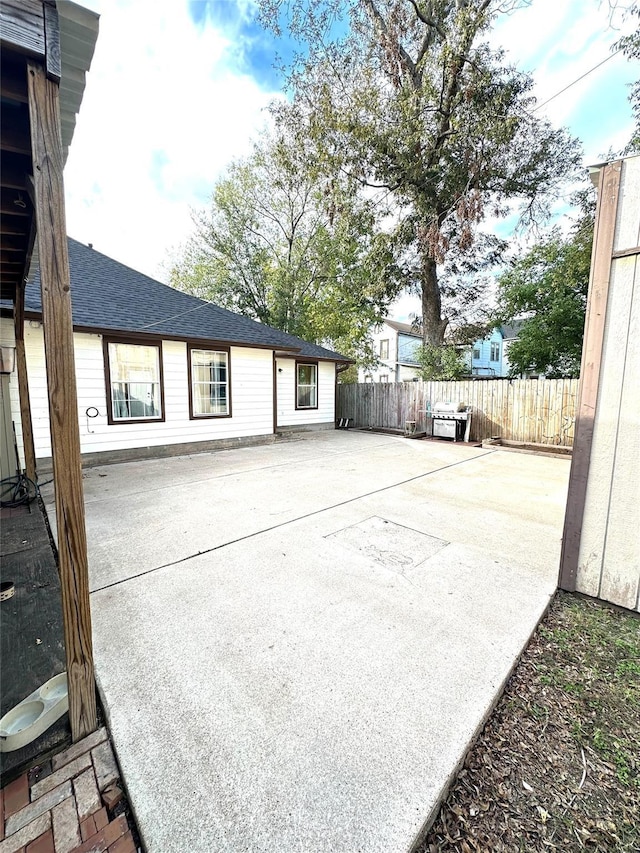 view of patio / terrace with fence