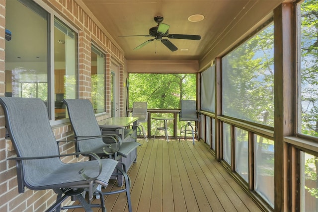 20998 Kiva Cir, Flint, TX 75762 - sunroom with a healthy amount of sunlight and ceiling fan