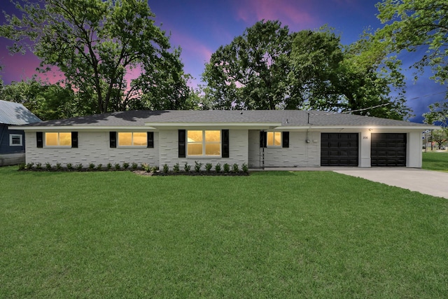 206 Hill St, Dayton, TX 77535 - single story home with a garage, a front yard, and concrete driveway