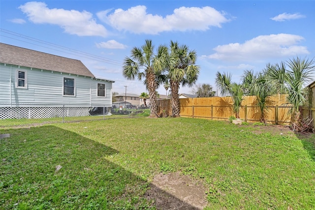 2208 Victory St, Galveston, TX 77551 - view of yard with a fenced backyard