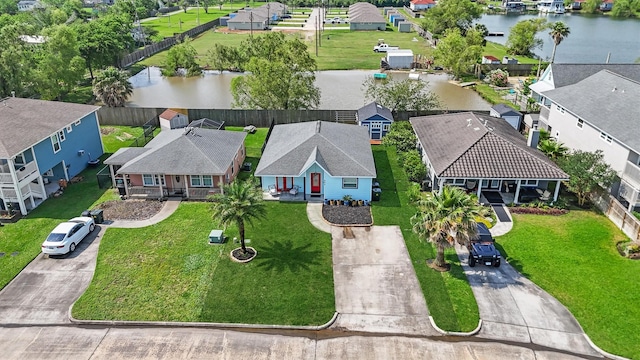 254 Debbie Ln, Dickinson, TX 77539 - aerial view of residential area featuring a large body of water