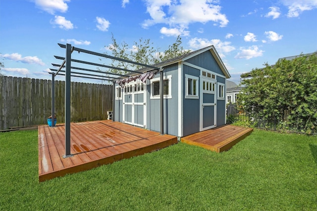 254 Debbie Ln, Dickinson, TX 77539 - view of shed with a pergola