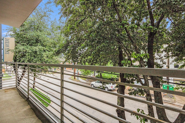 view of balcony