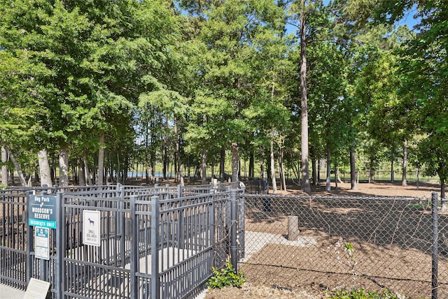4623 Bridgewood Dr, Spring, TX 77386 - gate with view of wooded area