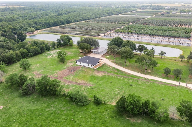 1935 Willow Rd, Wallis, TX 77485 - drone / aerial view featuring a water view and a rural view