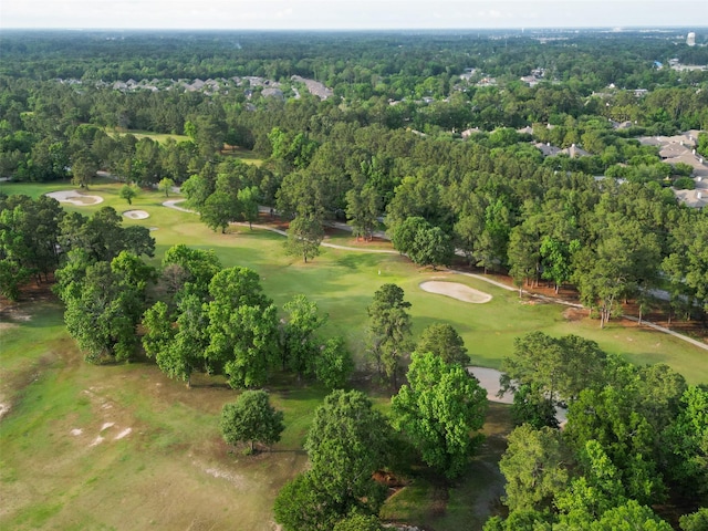aerial view with view of golf course
