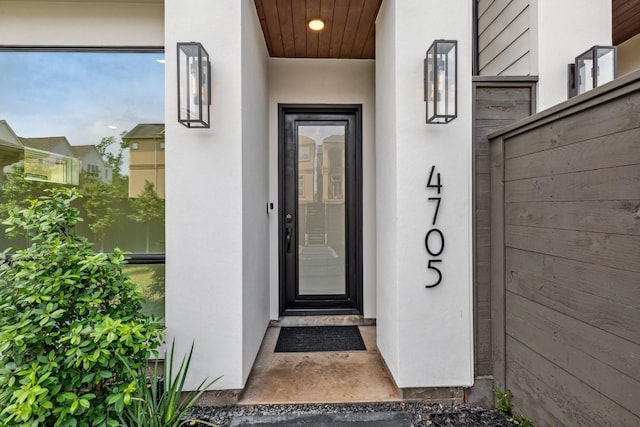 4705 Gibson St, Houston, TX 77007 - view of exterior entry with stucco siding