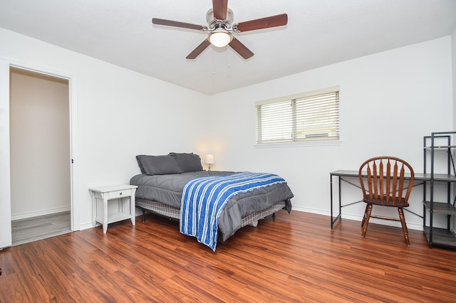 14619 Rosehill Dr, Houston, TX 77070 - bedroom with wood finished floors and baseboards