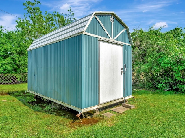 208 Burnett Dr, Baytown, TX 77520 - view of shed with fence