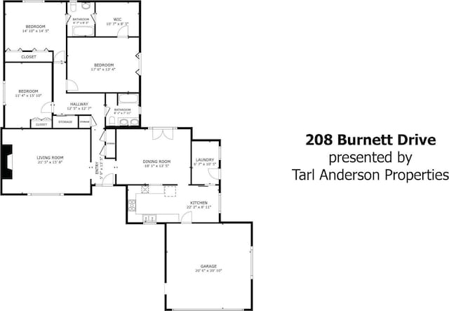 208 Burnett Dr, Baytown, TX 77520 - view of layout