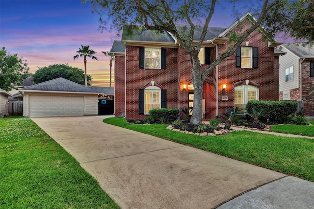16015 Maycrest Ct, Tomball, TX 77377 - view of front of property with brick siding and a front lawn