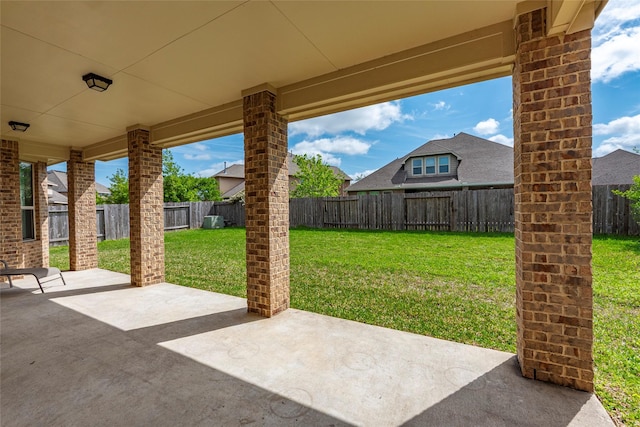 2623 Holbrook Springs Ln, League City, TX 77573 - view of patio / terrace featuring a fenced backyard