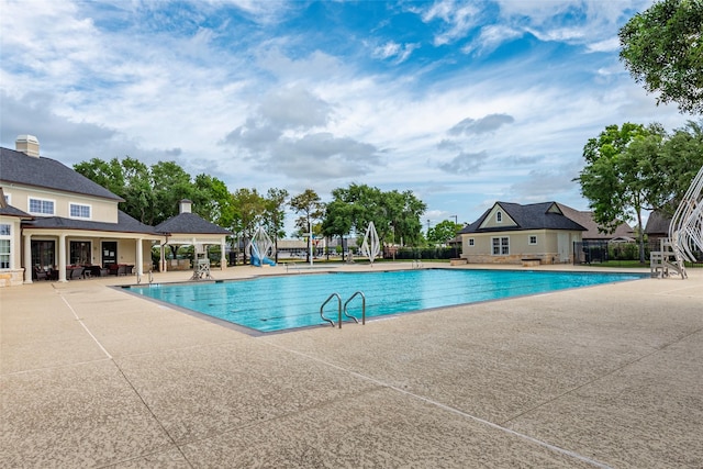 2623 Holbrook Springs Ln, League City, TX 77573 - pool featuring fence and a patio area