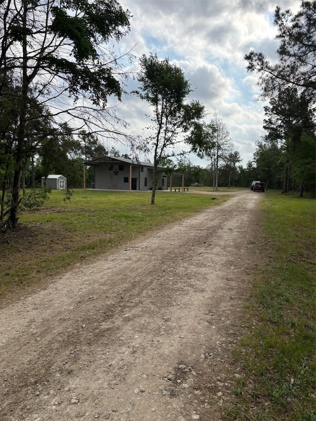 view of road