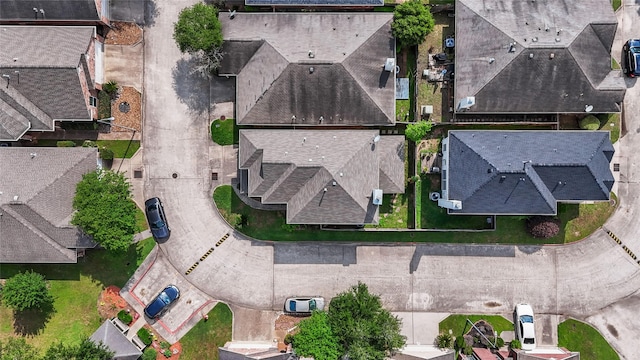 aerial view featuring a residential view
