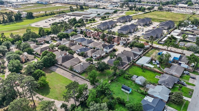 aerial view with a residential view