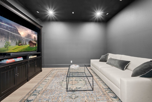 1222 Tallow Park Ln, Pinehurst, TX 77362 - living room with light wood finished floors, baseboards, and recessed lighting