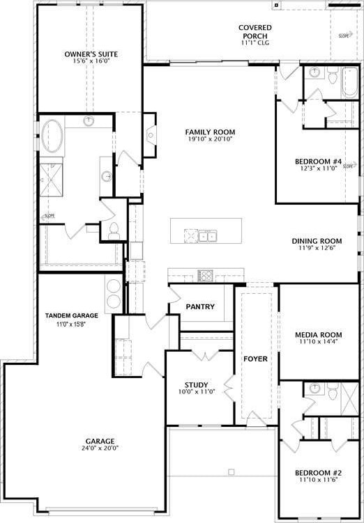 1222 Tallow Park Ln, Pinehurst, TX 77362 - property floor plan
